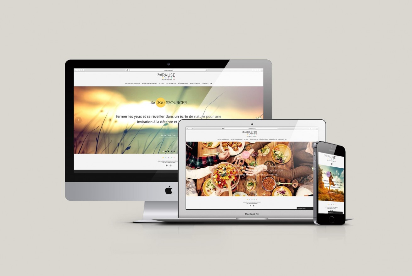 repause.fr | website mockup by Artlinkz ® | Branding, Webdesign, CMS, Responsive, E-Commerce